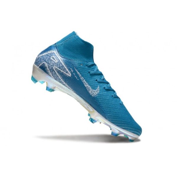 Nike Zoom Mercurial Superfly 10 Elite FG Bleu Blanc