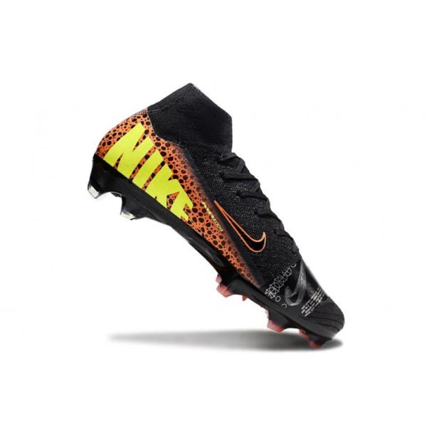 Nike Zoom Mercurial Superfly 10 Elite FG Noir Orange Jaune