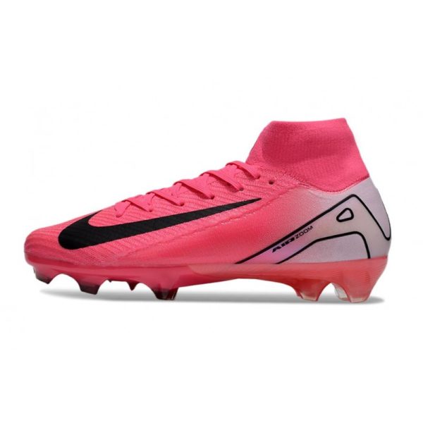 Nike Zoom Mercurial Superfly 10 Elite FG Rose Noir Blanc