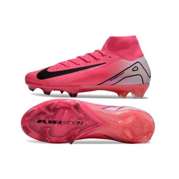 Nike Zoom Mercurial Superfly 10 Elite FG Rose Noir Blanc