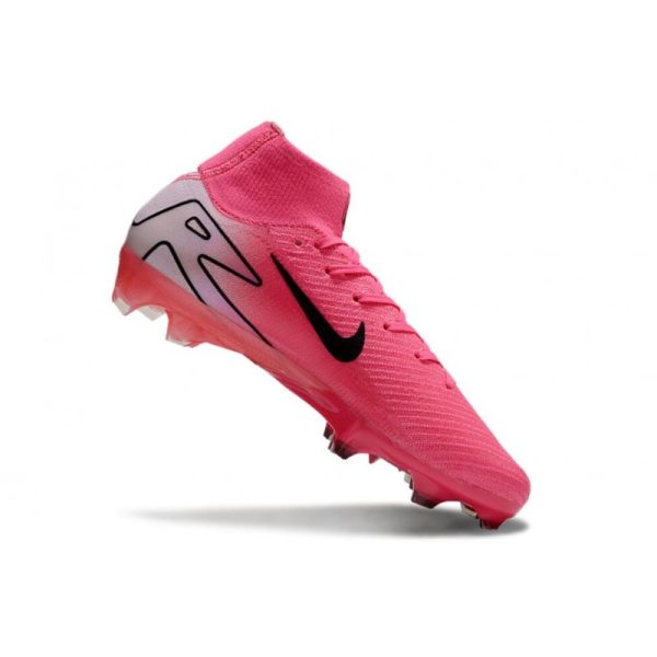 Nike Zoom Mercurial Superfly 10 Elite FG Rose Noir Blanc