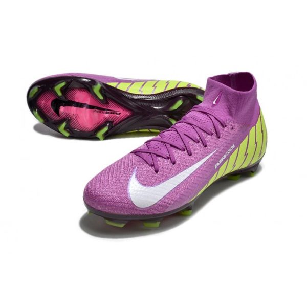 Nike Zoom Mercurial Superfly 10 Elite FG Violet Jaune Blanc