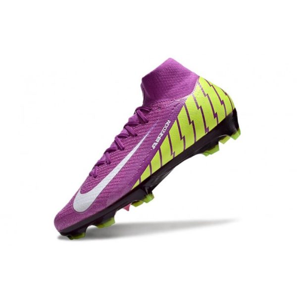 Nike Zoom Mercurial Superfly 10 Elite FG Violet Jaune Blanc