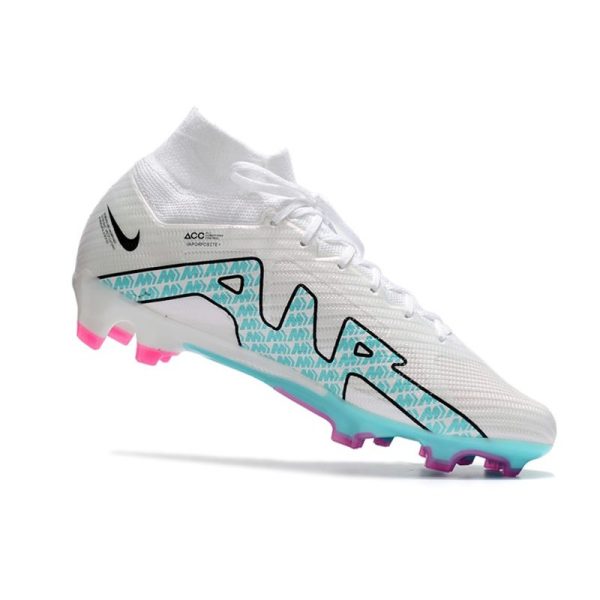 Nike Zoom Mercurial Superfly 9 Elite FG Chaussure Blanc Bleu Baltique Rose Indigo Brume