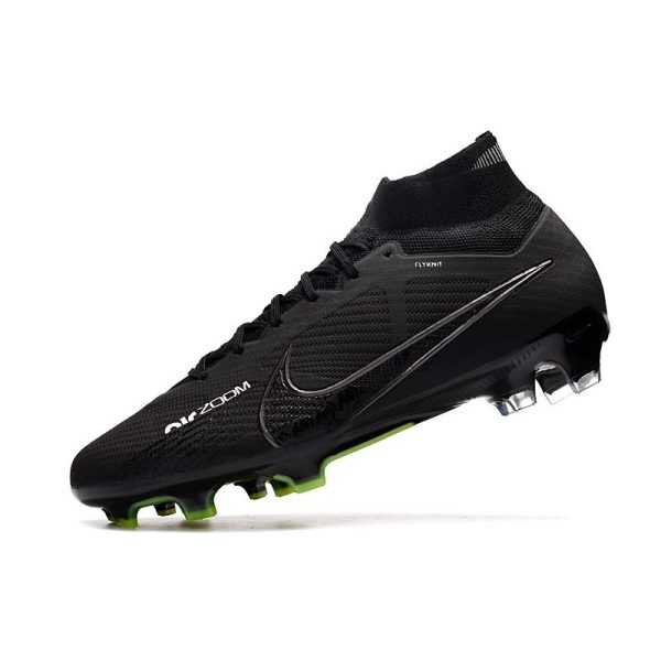 Nike Zoom Mercurial Superfly 9 Elite FG Shadow - Noir Gris Blanc Jaune Fluo