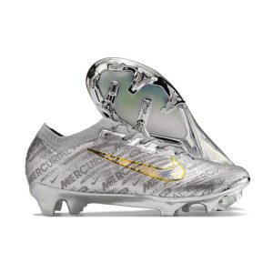 Nike Zoom Mercurial Vapor 15 Elite FG Neuf Argent Métallique Or