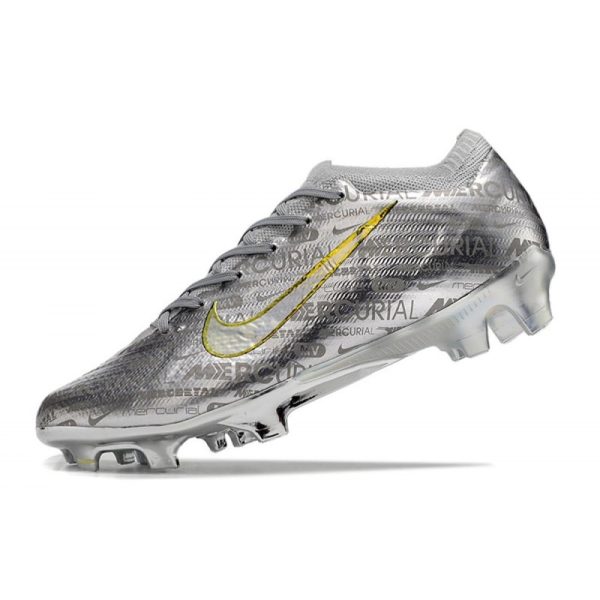 Nike Zoom Mercurial Vapor 15 Elite FG Neuf Argent Métallique Or