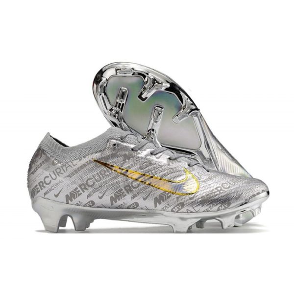 Nike Zoom Mercurial Vapor 15 Elite FG Neuf Argent Métallique Or