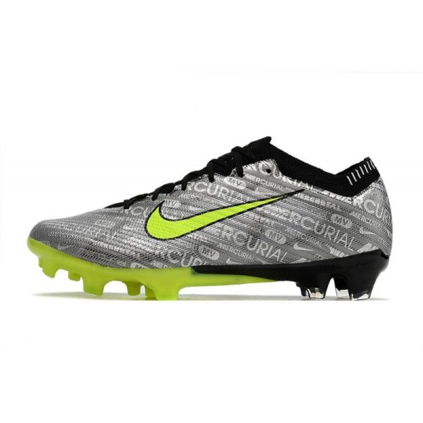 Nike Zoom Mercurial Vapor 15 Elite FG Neuf Argent Métallique Vert Noir