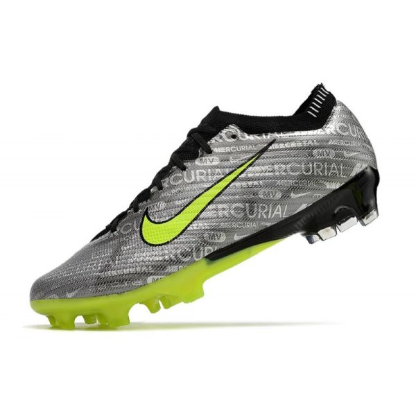 Nike Zoom Mercurial Vapor 15 Elite FG Neuf Argent Métallique Vert Noir