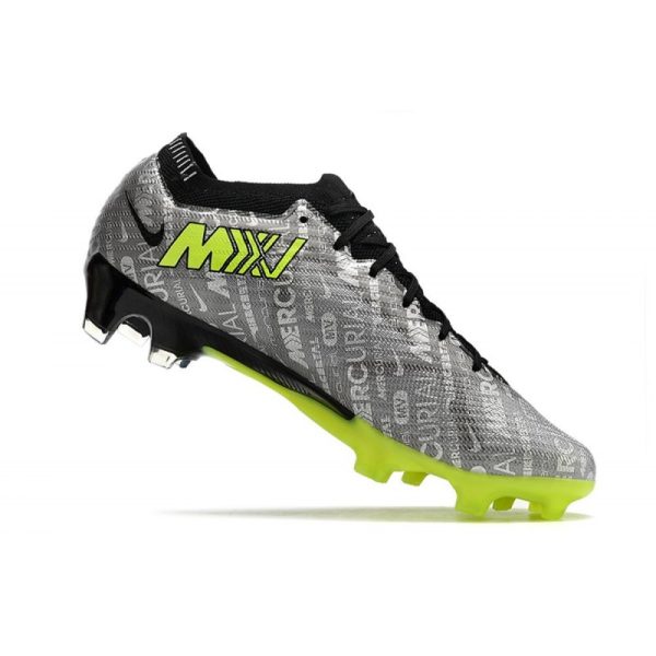 Nike Zoom Mercurial Vapor 15 Elite FG Neuf Argent Métallique Vert Noir