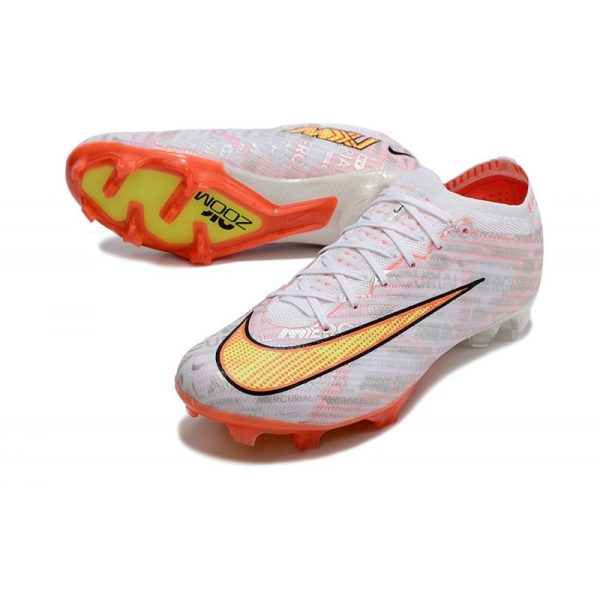 Nike Zoom Mercurial Vapor 15 Elite FG Neuf Blanc Orange Jaune