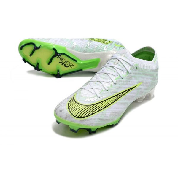 Nike Zoom Mercurial Vapor 15 Elite FG Neuf Blanc Vert