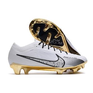 Chaussures de Football Nike Zoom Mercurial Vapor XV Elite FG Blanc Or