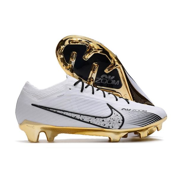 Chaussures de Football Nike Zoom Mercurial Vapor XV Elite FG Blanc Or