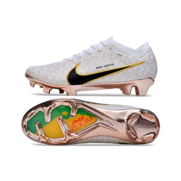 Nike Zoom Mercurial Vapor XV Elite FG Blanc Or Noir