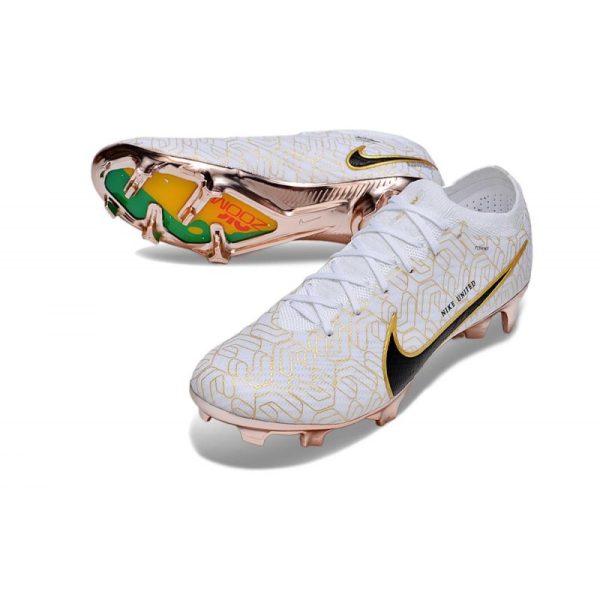 Nike Zoom Mercurial Vapor XV Elite FG Blanc Or Noir