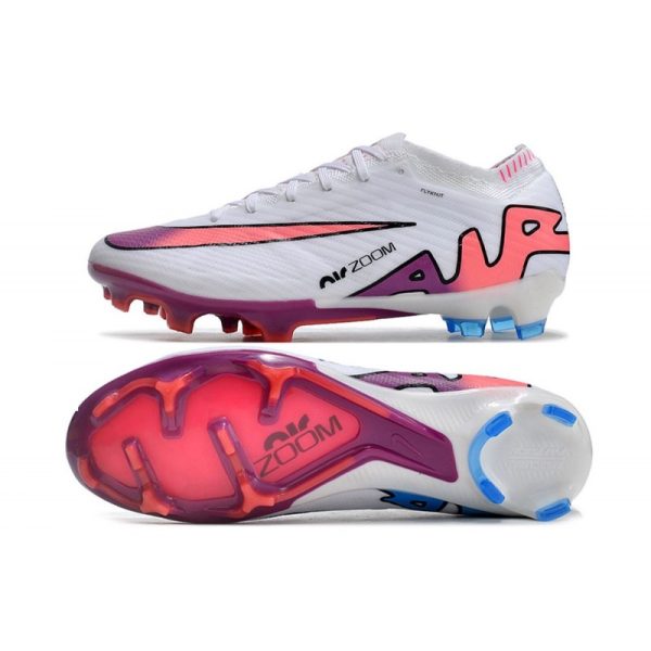 Nike Zoom Mercurial Vapor XV Elite FG Blanc Rose Bleu