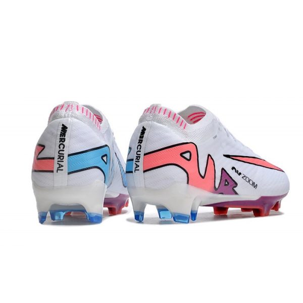 Nike Zoom Mercurial Vapor XV Elite FG Blanc Rose Bleu