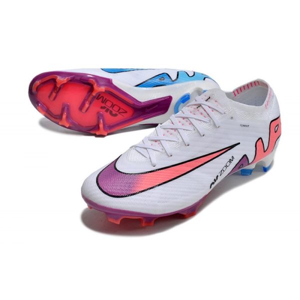 Nike Zoom Mercurial Vapor XV Elite FG Blanc Rose Bleu