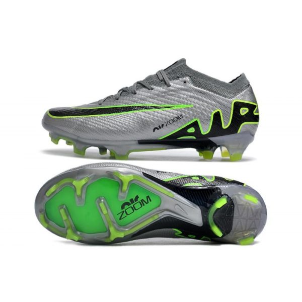 Nike Zoom Mercurial Vapor XV Elite FG Gris Noir Vert