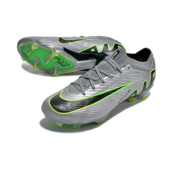 Nike Zoom Mercurial Vapor XV Elite FG Gris Noir Vert