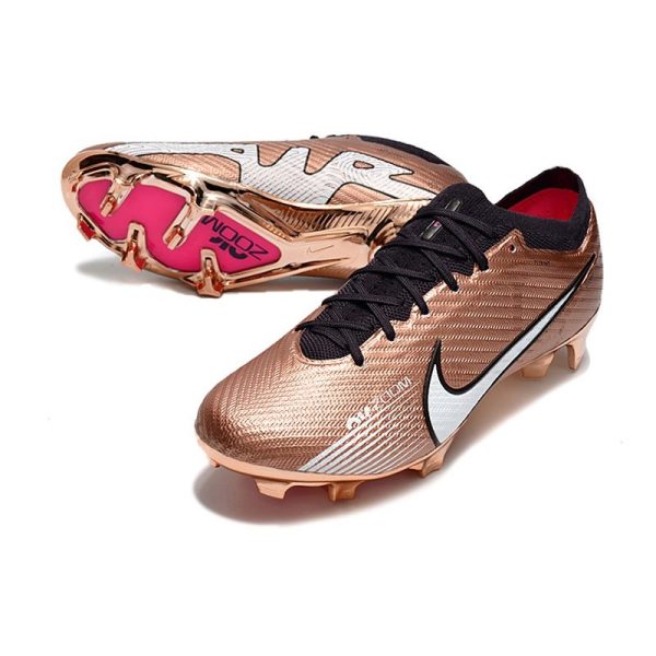 Nike Zoom Mercurial Vapor XV Elite FG Mbappe Cuivre Métallique