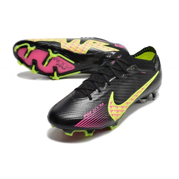 Nike Zoom Mercurial Vapor XV Elite FG Noir Jaune Rose