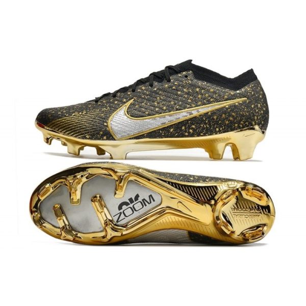 Nike Zoom Mercurial Vapor XV Elite FG Noir Or Argent