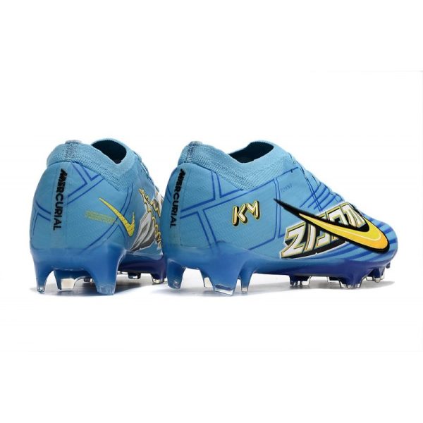 Nike Zoom Mercurial Vapor XV Elite FG X Mbappe Bleu Baltique Blanc