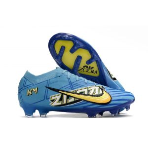 Nike Zoom Mercurial Vapor XV Elite FG X Mbappe Bleu Baltique Blanc