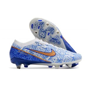 Nike Zoom Mercurial Vapor XV Elite Sg Pro Blanc Bleu