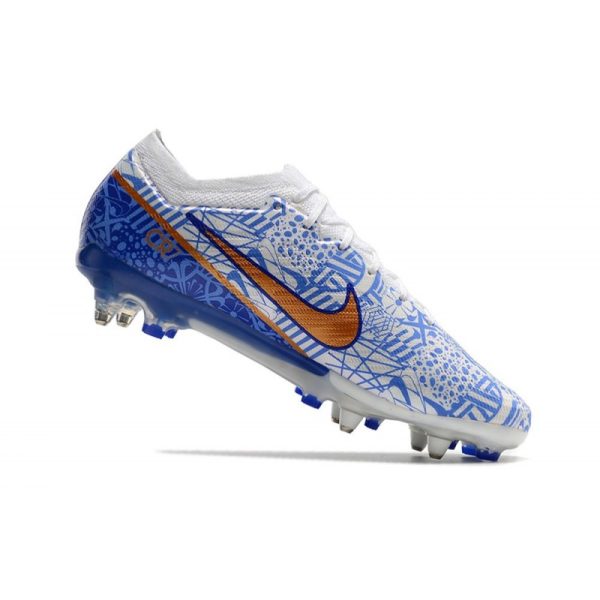 Nike Zoom Mercurial Vapor XV Elite Sg Pro Blanc Bleu