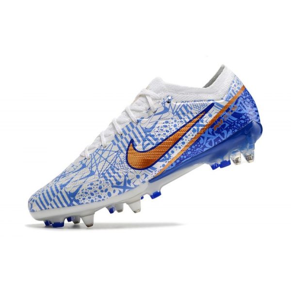 Nike Zoom Mercurial Vapor XV Elite Sg Pro Blanc Bleu