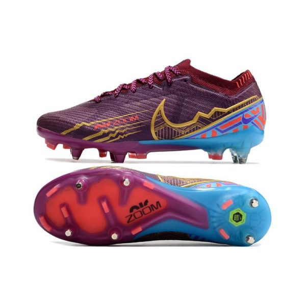 Nike Zoom Mercurial Vapor XV Elite Sg Pro KM Foncé Betterave Mtlc Vivid Or