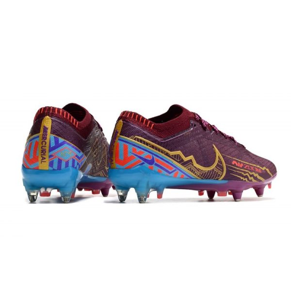Nike Zoom Mercurial Vapor XV Elite Sg Pro KM Foncé Betterave Mtlc Vivid Or