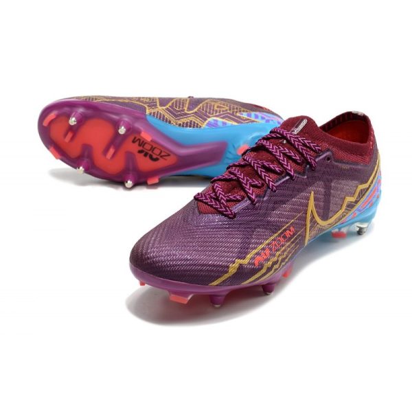 Nike Zoom Mercurial Vapor XV Elite Sg Pro KM Foncé Betterave Mtlc Vivid Or