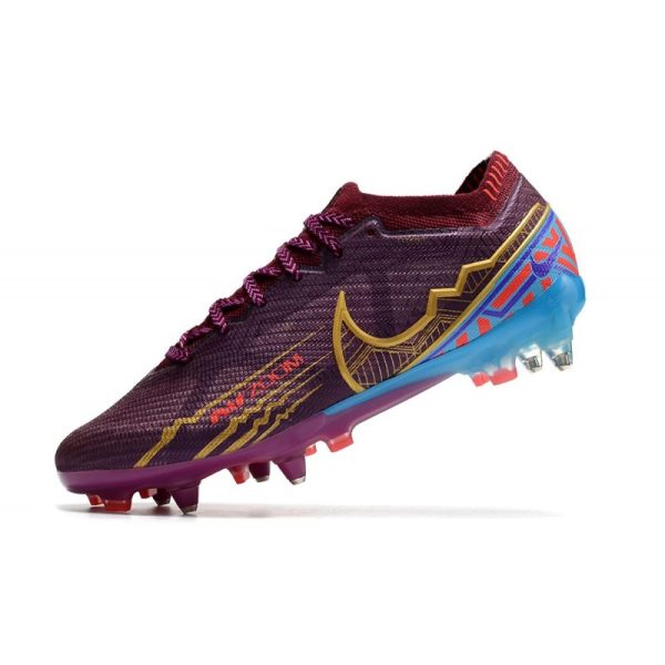 Nike Zoom Mercurial Vapor XV Elite Sg Pro KM Foncé Betterave Mtlc Vivid Or