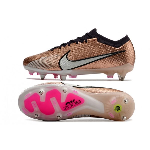 Nike Zoom Mercurial Vapor XV Elite Sg Pro Mbappe Cuivre Métallique