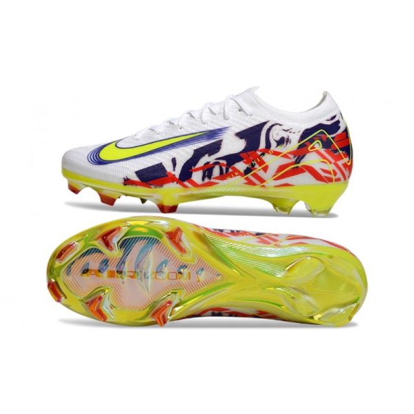Nike Zoom Mercurial Vapor XVI Elite FG Neuf Blanc Jaune Violet Rouge