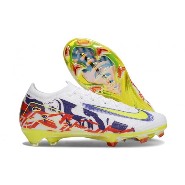 Nike Zoom Mercurial Vapor XVI Elite FG Neuf Blanc Jaune Violet Rouge