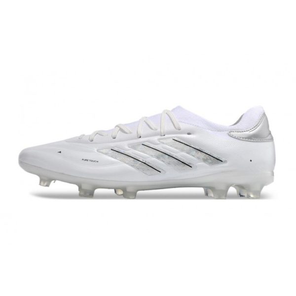 adidas Copa Pure II Elite+ FG Crampons Blanc Blanc Argent Mét
