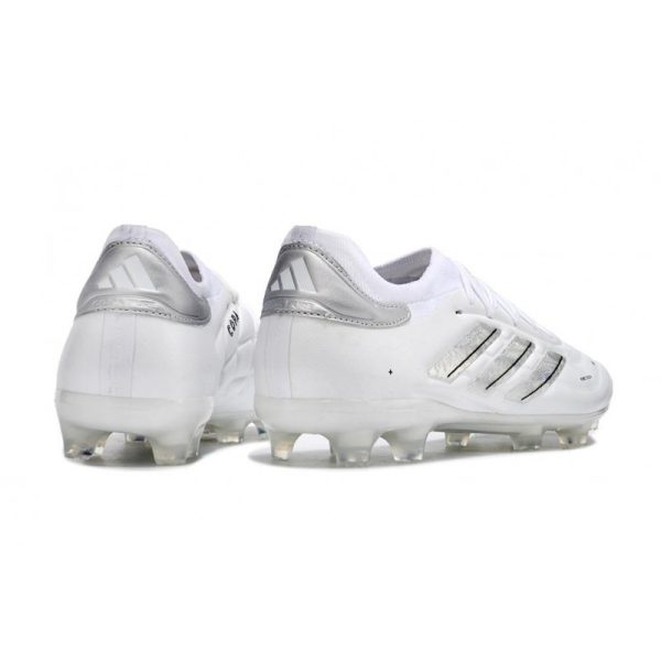 adidas Copa Pure II Elite+ FG Crampons Blanc Blanc Argent Mét