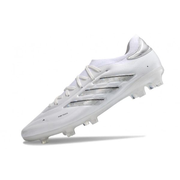 adidas Copa Pure II Elite+ FG Crampons Blanc Blanc Argent Mét