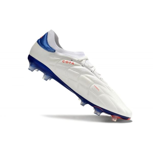adidas Copa Pure II Elite+ FG Crampons Blanc Ftwr Bleu Lucide Rouge Solaire