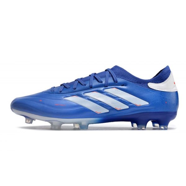 adidas Copa Pure II Elite+ FG Crampons Bleu Lucide Blanc Rouge Solaire