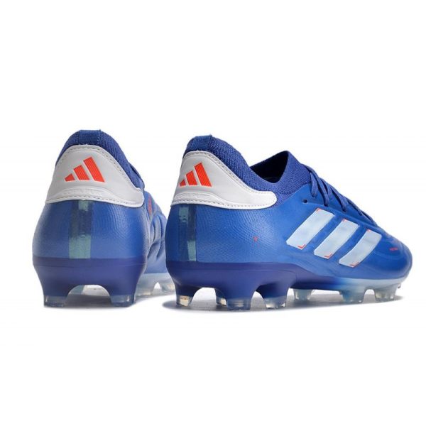 adidas Copa Pure II Elite+ FG Crampons Bleu Lucide Blanc Rouge Solaire