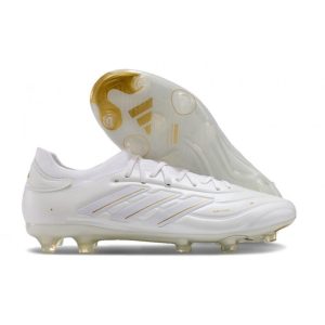 adidas Copa Pure II Elite+ FG Crampons Cuir Blanc Ftwr Or Métallique