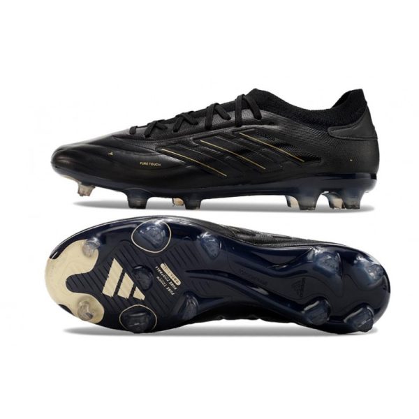 adidas Copa Pure II Elite+ FG Crampons Noir Carbone Or Métallique