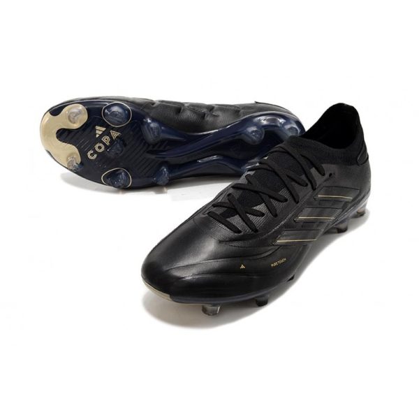 adidas Copa Pure II Elite+ FG Crampons Noir Carbone Or Métallique